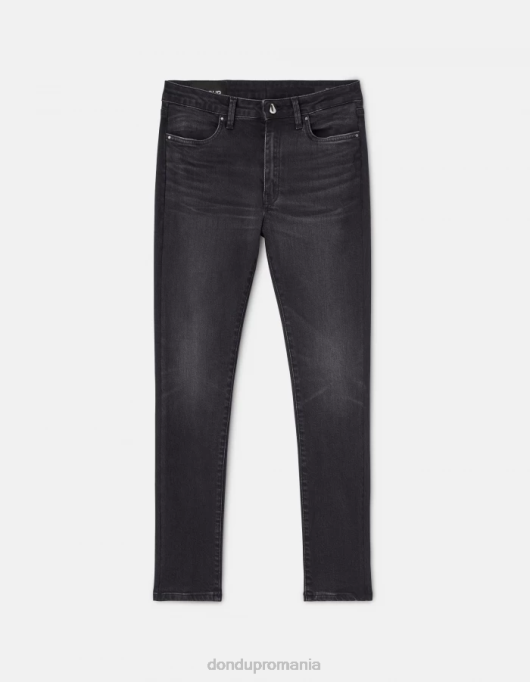 femei blugi iris super skinny din denim elastic V84D78 îmbrăcăminte negru DONDUP