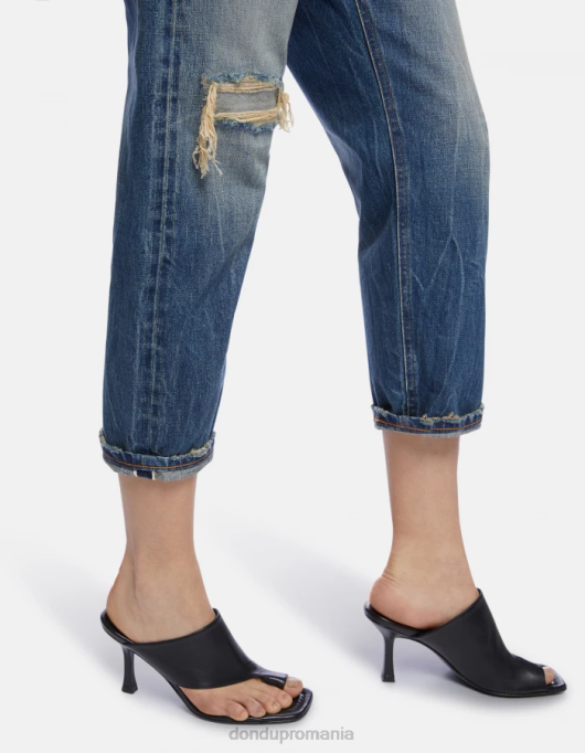 femei blugi din denim rigid koons loose-fit V84D110 îmbrăcăminte albastru DONDUP