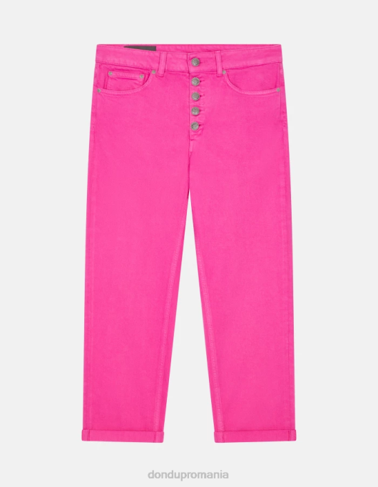 femei blugi din denim stretch bull koons loose-fit V84D32 îmbrăcăminte orhidee DONDUP