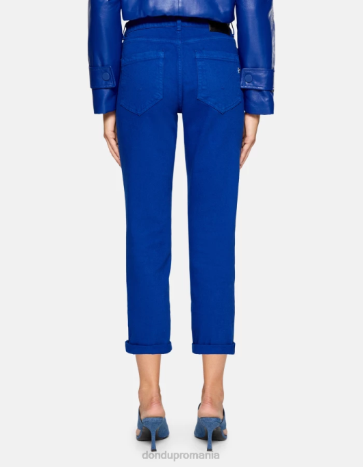 femei blugi din denim stretch bull koons loose-fit V84D34 îmbrăcăminte albastru regal DONDUP