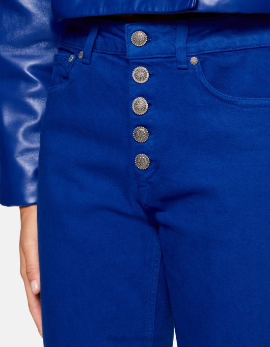 femei blugi din denim stretch bull koons loose-fit V84D34 îmbrăcăminte albastru regal DONDUP