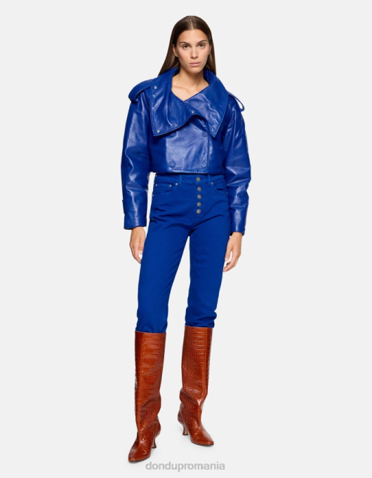 femei blugi din denim stretch bull koons loose-fit V84D34 îmbrăcăminte albastru regal DONDUP