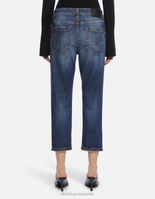 femei blugi din denim stretch koons V84D109 îmbrăcăminte albastru DONDUP