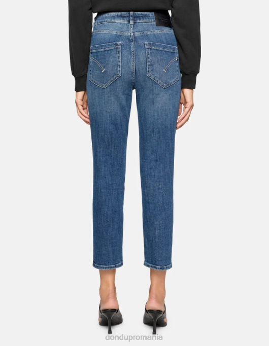 femei blugi din denim stretch koons V84D111 îmbrăcăminte albastru DONDUP