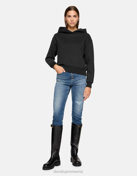 femei blugi din denim stretch koons V84D111 îmbrăcăminte albastru DONDUP