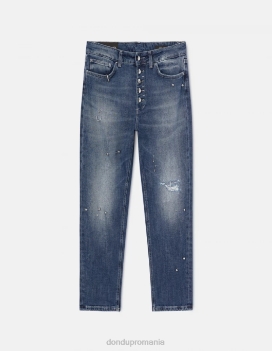 femei blugi din denim stretch koons V84D113 îmbrăcăminte albastru DONDUP