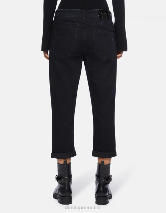 femei blugi din denim stretch koons V84D116 îmbrăcăminte blu tuareg DONDUP