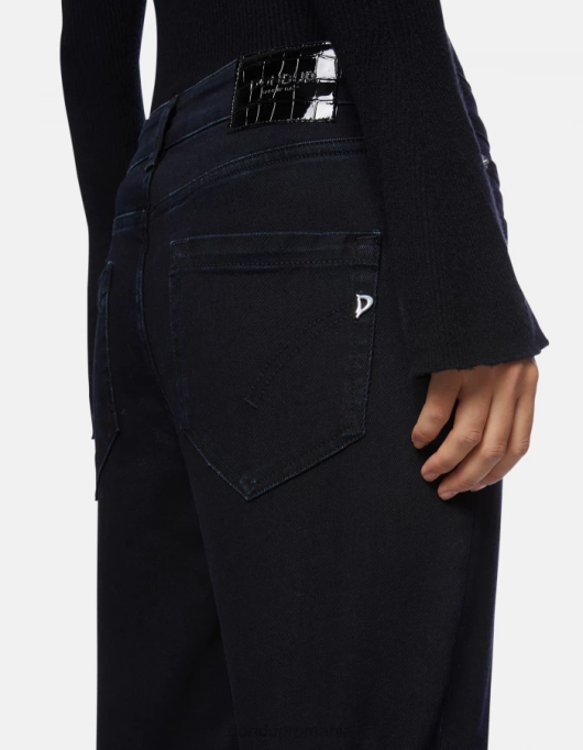 femei blugi din denim stretch koons V84D116 îmbrăcăminte blu tuareg DONDUP