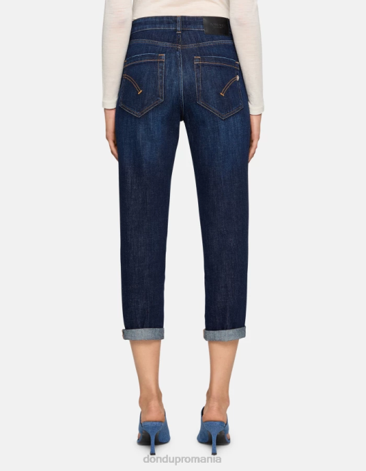 femei blugi din denim stretch koons V84D19 îmbrăcăminte albastru DONDUP