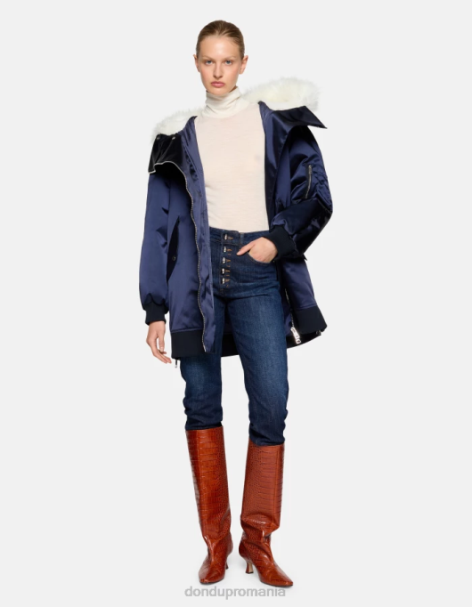 femei blugi din denim stretch koons V84D19 îmbrăcăminte albastru DONDUP