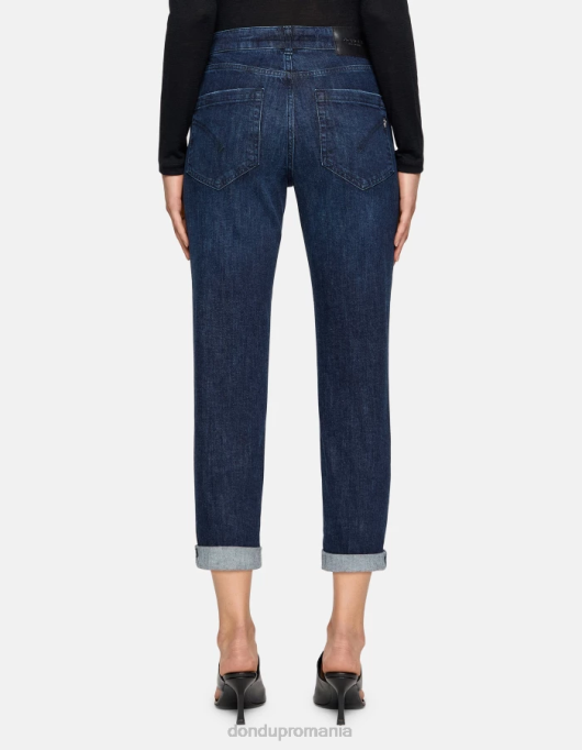 femei blugi din denim stretch koons V84D6 îmbrăcăminte albastru DONDUP