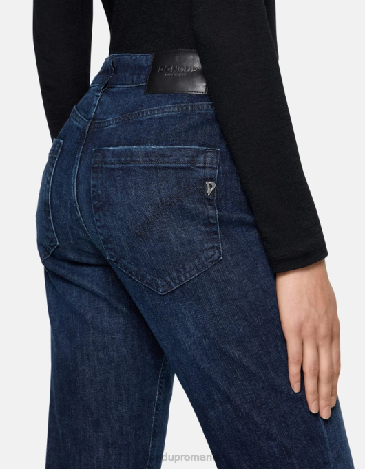 femei blugi din denim stretch koons V84D6 îmbrăcăminte albastru DONDUP