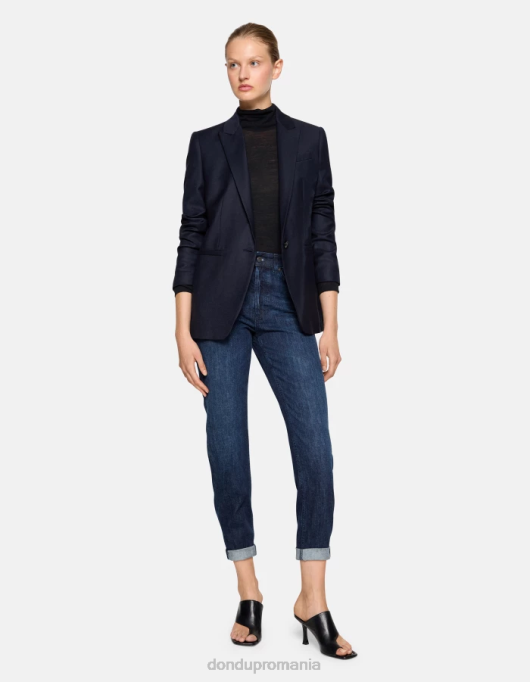 femei blugi din denim stretch koons V84D6 îmbrăcăminte albastru DONDUP
