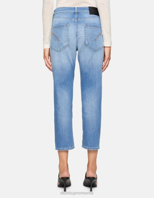 femei blugi din denim stretch koons V84D90 îmbrăcăminte albastru DONDUP