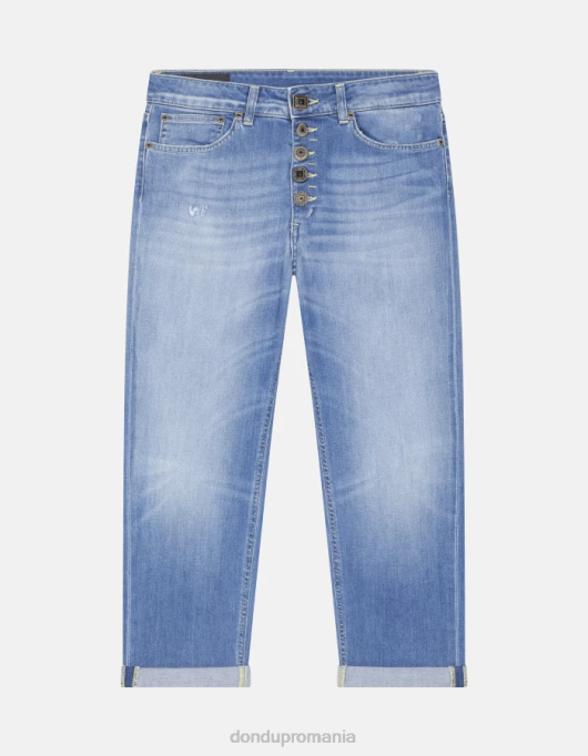 femei blugi din denim stretch koons V84D90 îmbrăcăminte albastru DONDUP