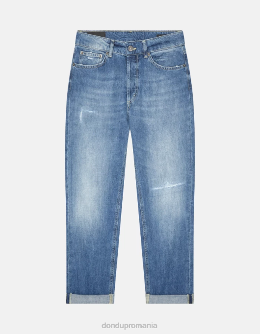 femei blugi koons loose-fit din denim rigid V84D93 îmbrăcăminte albastru DONDUP