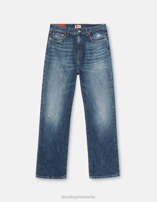 femei blugi yara loose-fit din denim rigid V84D118 îmbrăcăminte albastru DONDUP