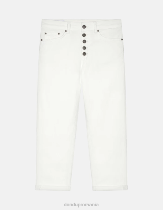 femei pantaloni largi din catifea koons V84D71 îmbrăcăminte burro DONDUP