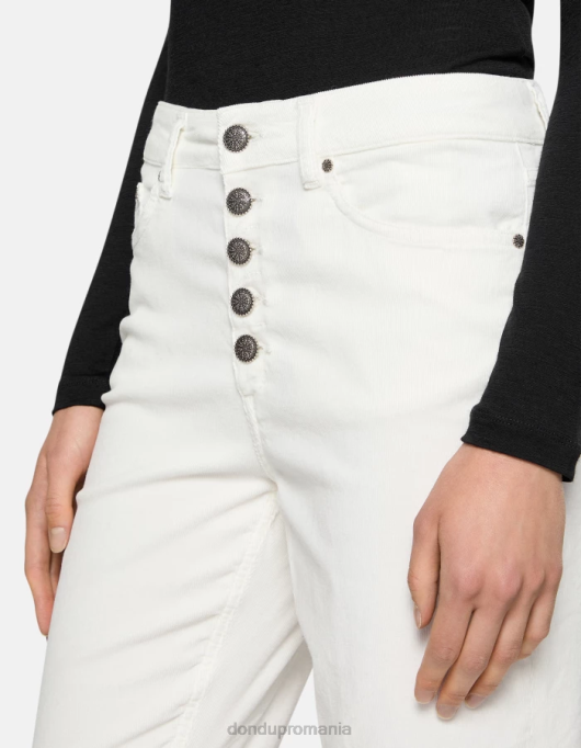 femei pantaloni largi din catifea koons V84D71 îmbrăcăminte burro DONDUP