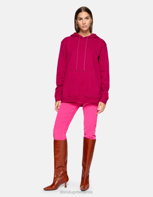 femei pantaloni largi din catifea koons V84D72 îmbrăcăminte orhidee DONDUP