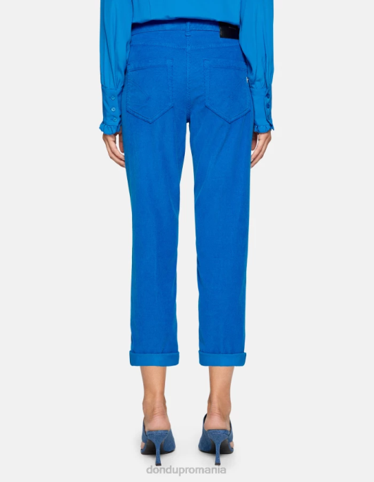 femei pantaloni largi din catifea koons V84D75 îmbrăcăminte turcoaz DONDUP