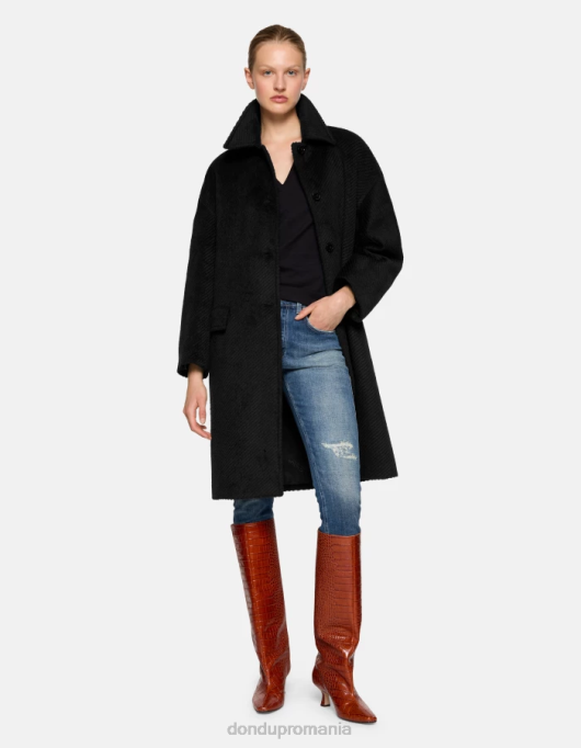 femei blugi din denim stretch mila carot-fit V84D27 îmbrăcăminte albastru DONDUP