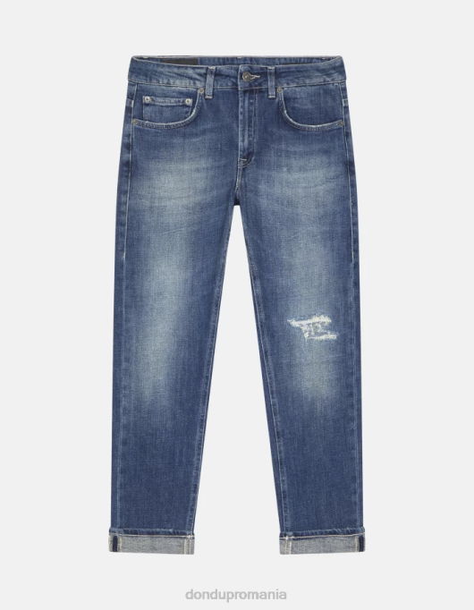 femei blugi din denim stretch mila carot-fit V84D27 îmbrăcăminte albastru DONDUP