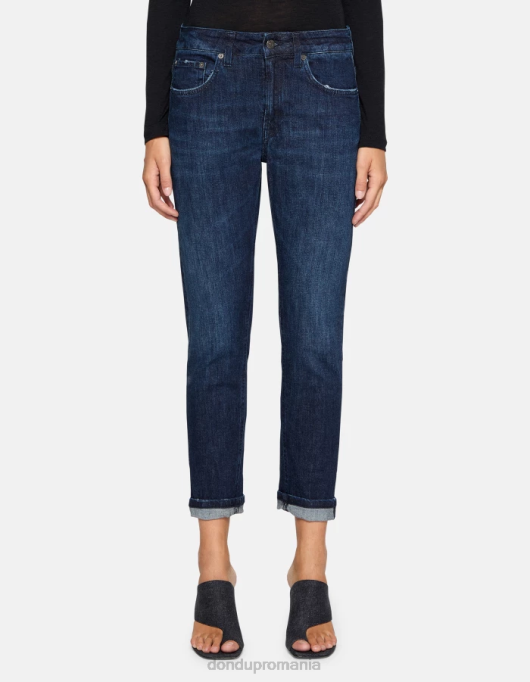 femei blugi din denim stretch mila carot-fit V84D5 îmbrăcăminte albastru DONDUP