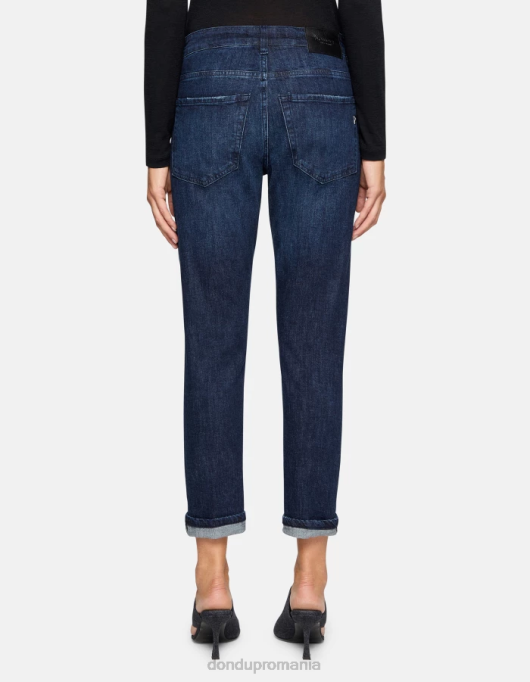 femei blugi din denim stretch mila carot-fit V84D5 îmbrăcăminte albastru DONDUP