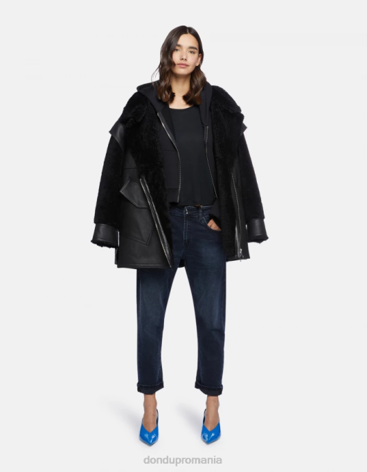 femei blugi din denim stretch mila carot-fit V84D62 îmbrăcăminte blu tuareg DONDUP