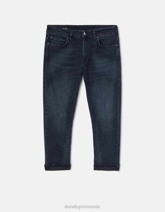 femei blugi din denim stretch mila carot-fit V84D62 îmbrăcăminte blu tuareg DONDUP