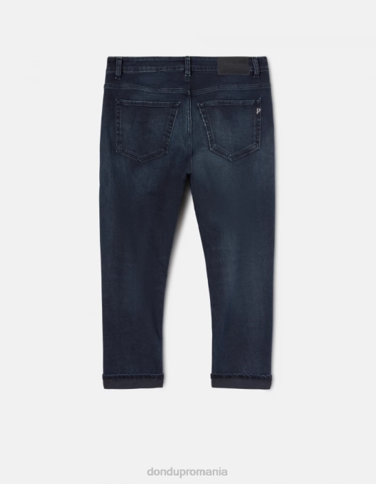 femei blugi din denim stretch mila carot-fit V84D62 îmbrăcăminte blu tuareg DONDUP