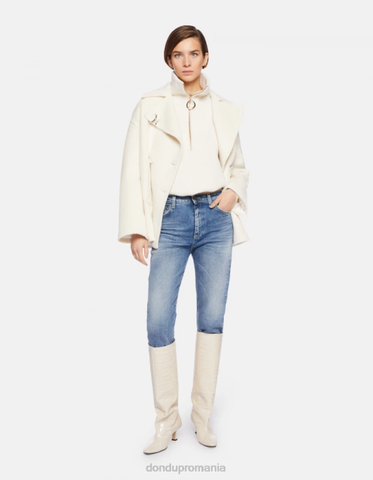 femei blugi din denim stretch cindy cu fit regulat V84D55 îmbrăcăminte albastru DONDUP