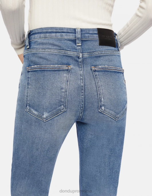 femei blugi din denim stretch cindy cu fit regulat V84D55 îmbrăcăminte albastru DONDUP