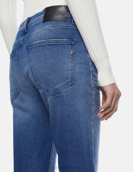 femei blugi din denim stretch cindy cu fit regulat V84D61 îmbrăcăminte albastru DONDUP