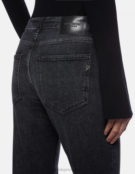 femei blugi din denim stretch cindy cu fit regulat V84D64 îmbrăcăminte negru DONDUP