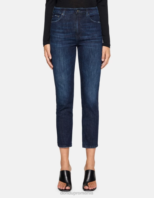 femei blugi din denim stretch cindy cu fit regulat V84D9 îmbrăcăminte albastru DONDUP