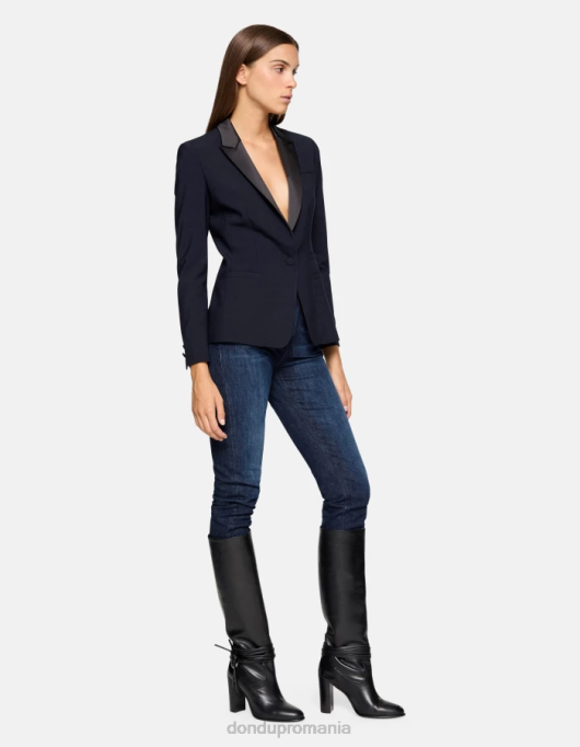 femei blugi din denim stretch cindy cu fit regulat V84D9 îmbrăcăminte albastru DONDUP