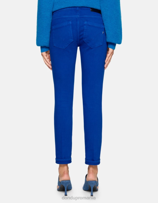 femei blugi monroe skinny-fit din denim stretch bull V84D25 îmbrăcăminte albastru regal DONDUP