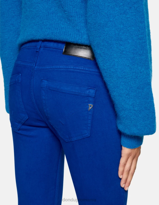 femei blugi monroe skinny-fit din denim stretch bull V84D25 îmbrăcăminte albastru regal DONDUP