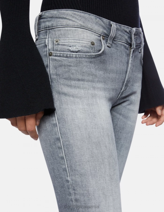 femei blugi skinny monroe din denim elastic V84D103 îmbrăcăminte topo DONDUP