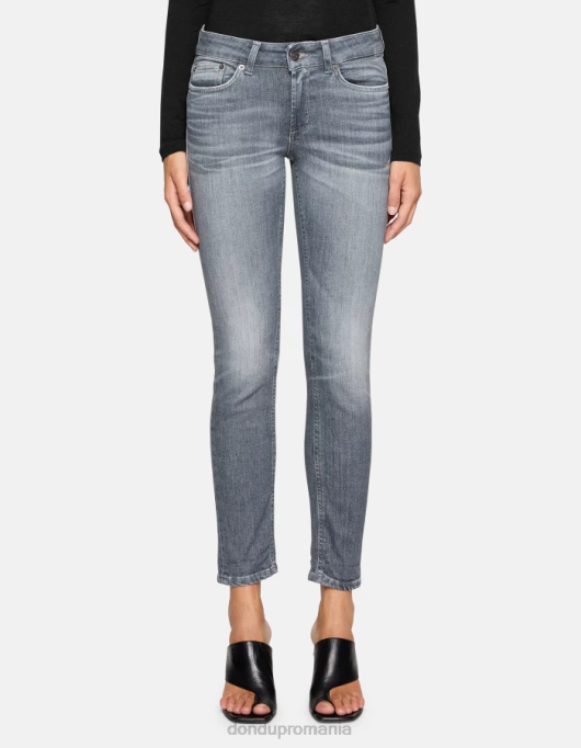 femei blugi skinny monroe din denim elastic V84D22 îmbrăcăminte topo DONDUP