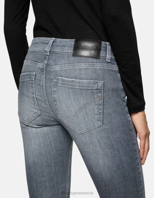 femei blugi skinny monroe din denim elastic V84D22 îmbrăcăminte topo DONDUP
