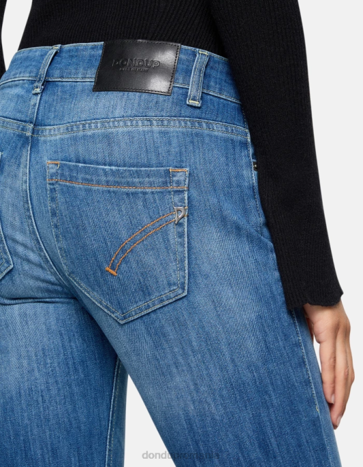 femei blugi skinny monroe din denim elastic V84D37 îmbrăcăminte albastru DONDUP