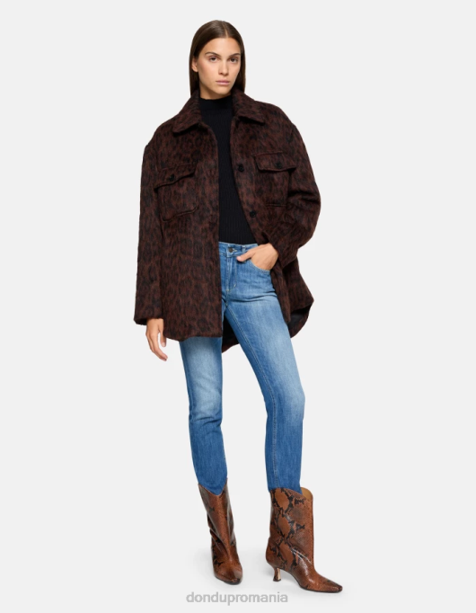 femei blugi skinny monroe din denim elastic V84D37 îmbrăcăminte albastru DONDUP