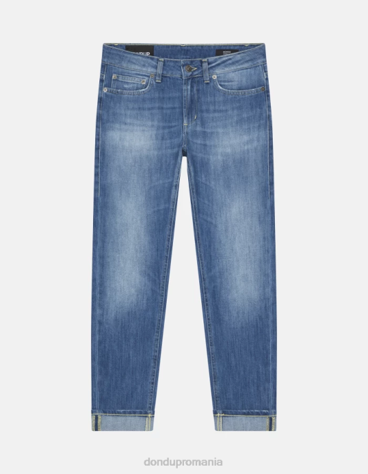 femei blugi skinny monroe din denim elastic V84D37 îmbrăcăminte albastru DONDUP