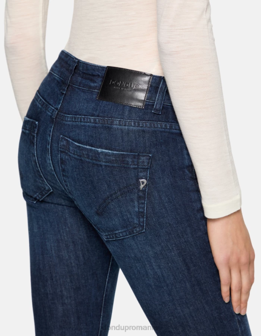 femei blugi skinny monroe din denim elastic V84D66 îmbrăcăminte albastru DONDUP