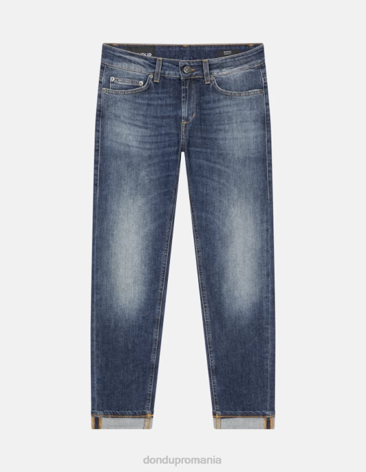 femei blugi skinny monroe din denim elastic V84D77 îmbrăcăminte albastru DONDUP