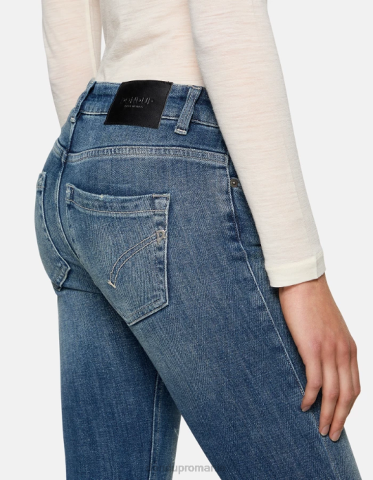 femei blugi skinny monroe din denim elastic V84D86 îmbrăcăminte albastru DONDUP
