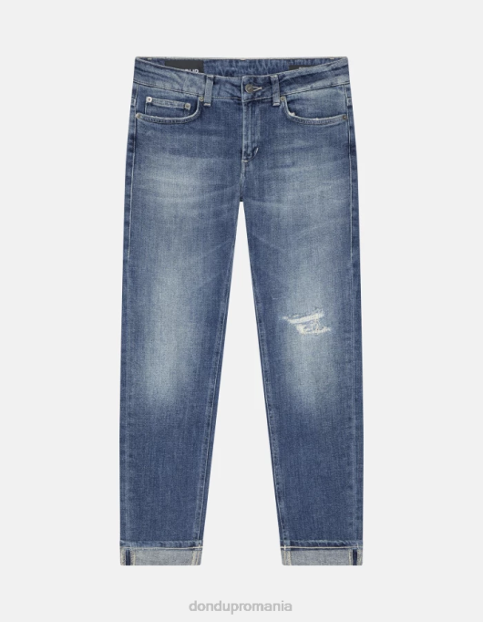 femei blugi skinny monroe din denim elastic V84D86 îmbrăcăminte albastru DONDUP